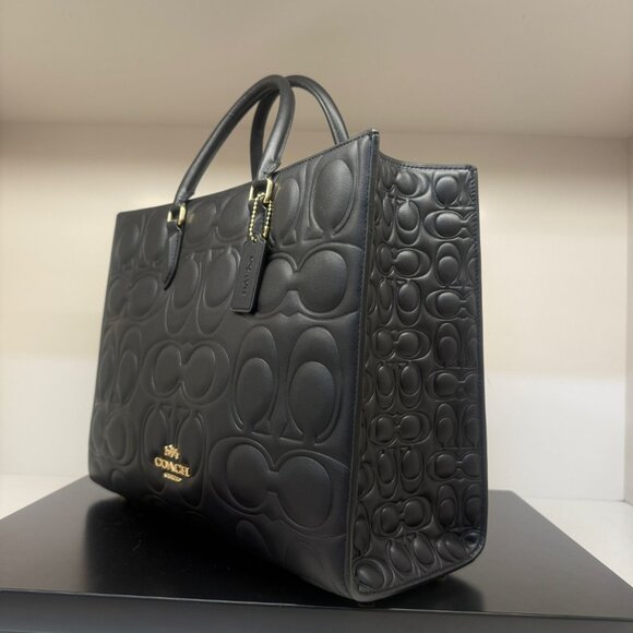 coach Maggie Tote Bag In Signature Leather cy672 - Picture 3 of 7